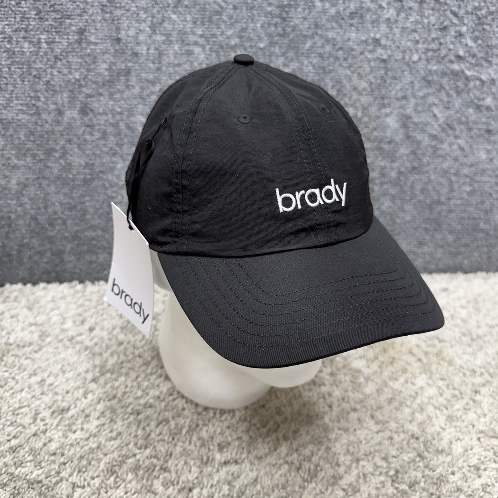 Brady black adjustable 6 panel Hat Cap mens women's unisex